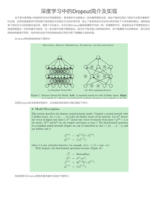 深度学习中的Dropout简介及实现