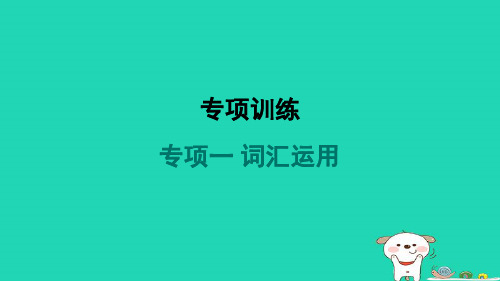 河南省2024七年级英语下册专项一词汇运用课件新版人教新目标版