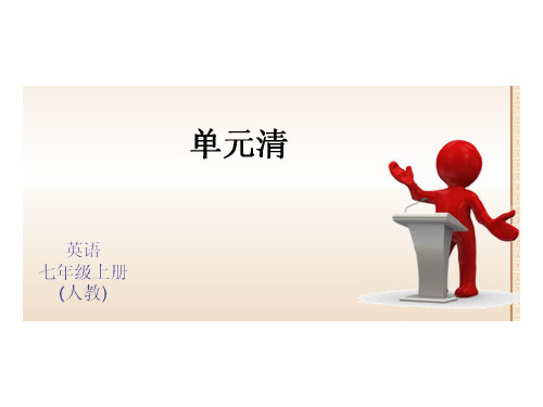 2014年七年级英语上册预备级1-3单元全套练习正式版