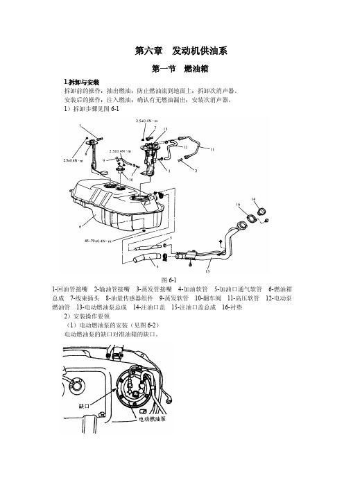 哈飞赛马发动机供油系