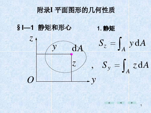 求图示平面图形对轴的惯性矩解ppt课件