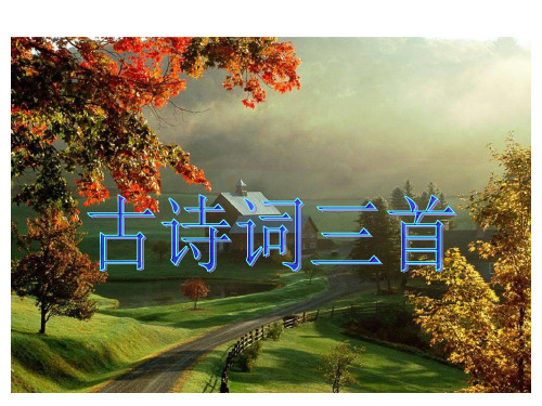 人教版五年级下册第五课古诗词三首ppt分析