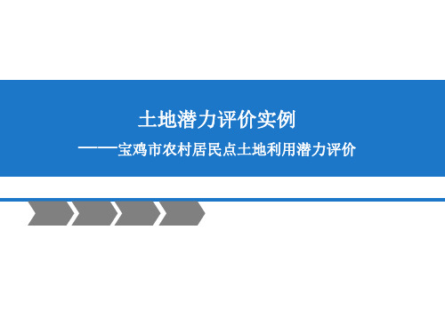 土地潜力评价实例.