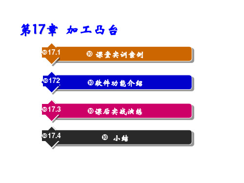 CAXA 2013制造工程师立体化实例教程第17章 加工凸台