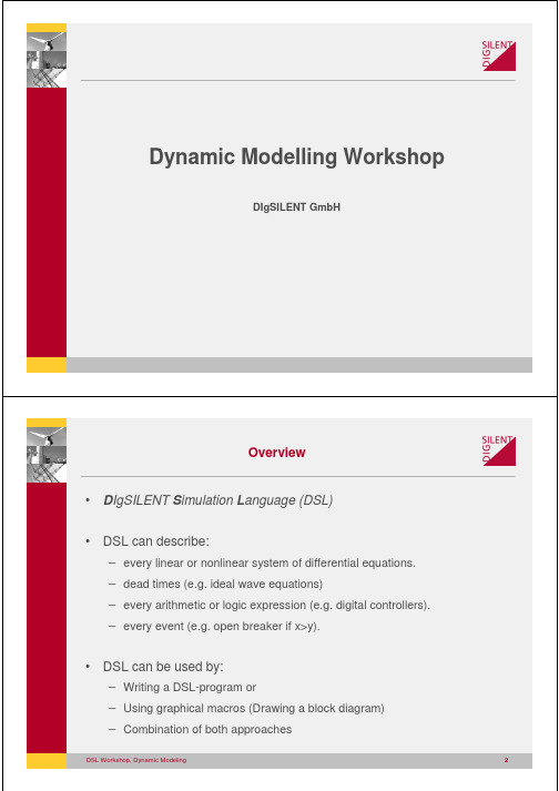 DIgSILENT Simulation Language DSL Workshop presentatio教程