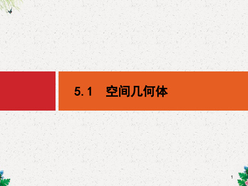 高考数学二轮复习专题五立体几何5.1空间几何体2