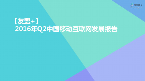 中国移动互联网发展报告