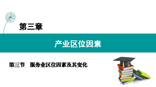 高中地理课件——服务业区位因素及其变化