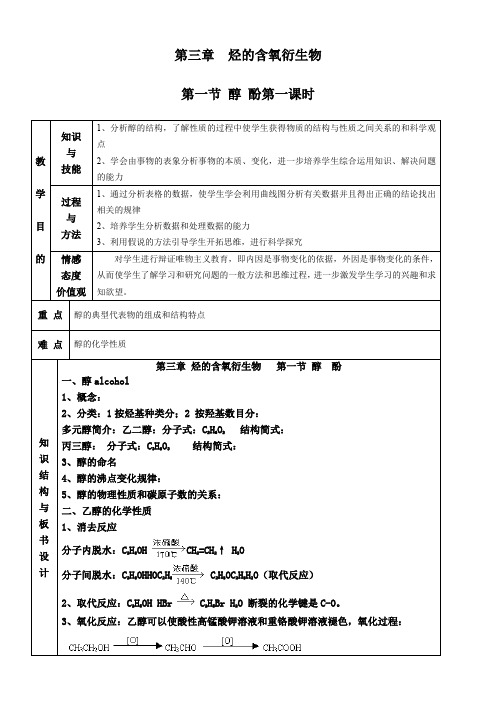 人教版高中化学选修：有机化学基础  醇酚-全国公开课一等奖