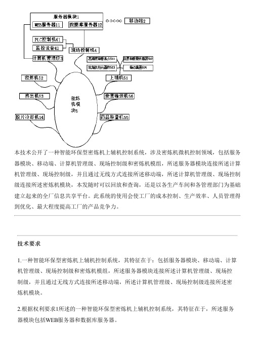 智能环保型密炼机上辅机控制系统的制作流程