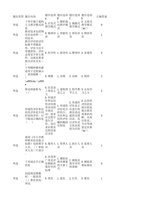 20春《教育技术学》作业_1