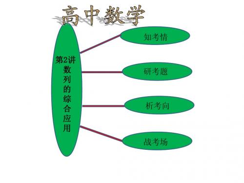 高中数学高考数学学习资料：专题3 第2讲 数列的综合应用