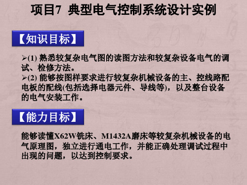 项目07典型电气控制系统设计实例