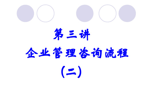 企业管理咨询(五)