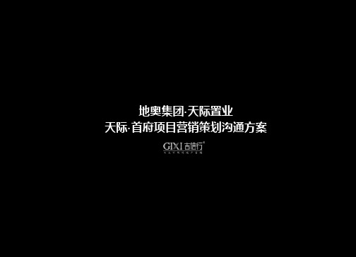 置业项目营销策划沟通方案