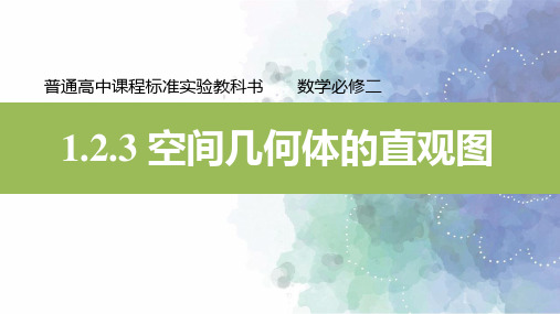 人教新课标版数学高一必修2课件1.2.3空间几何体的直观图