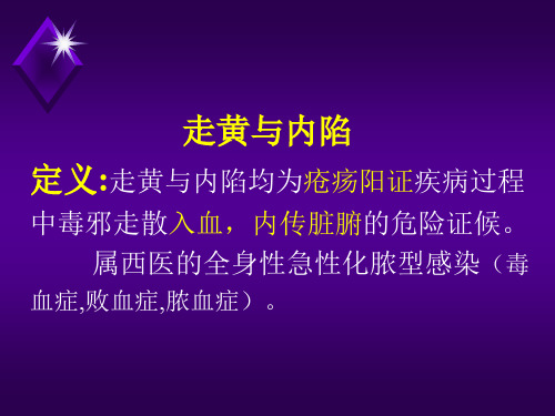 走黄与内陷