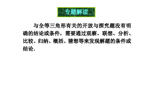 中考数学复习专题《全等三角形的开放与探究》课件