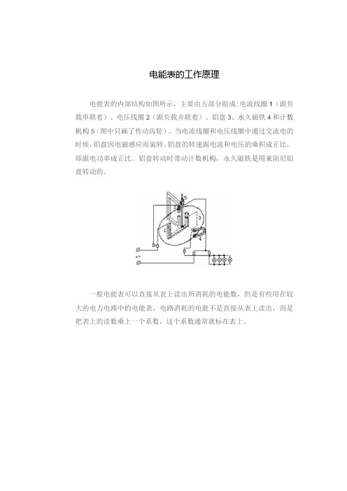 电能表的工作原理