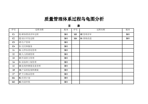 质量管理体系-过程乌龟图分析