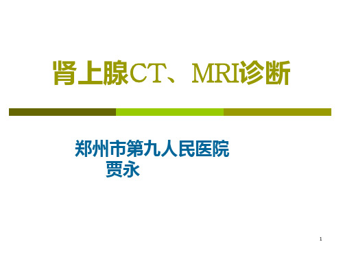 肾上腺CT、MRI诊断