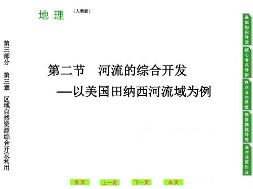 高考地理一轮复习课本整合(课件+练习)必修三河流的综合开发ppt 人教课标版