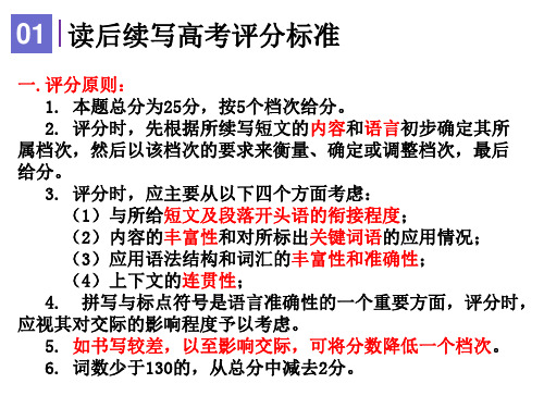 高一上学期英语读后续写作文技巧课件