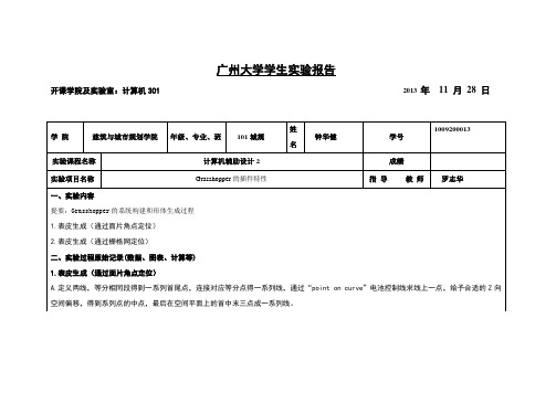 参数化实验报告①