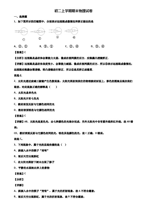 【精选3份合集】2020-2021年成都市八年级上学期期末复习能力测试物理试题