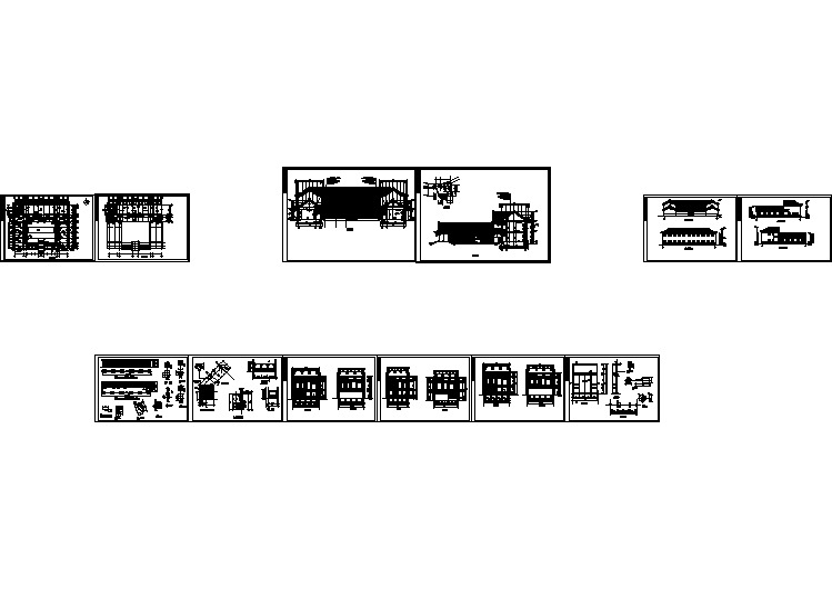 中国古建四合院建筑cad设计施工图