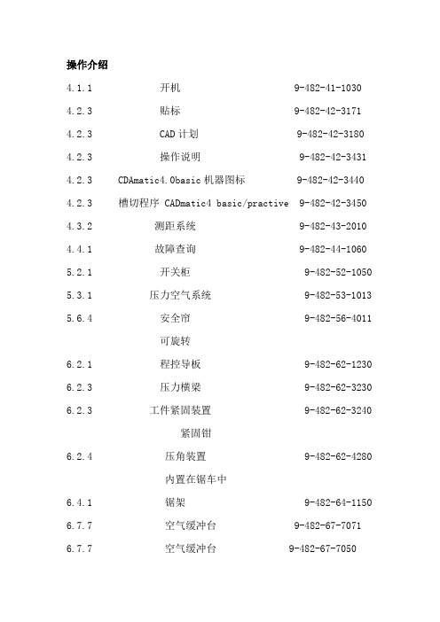 MJK6233电子开料锯使用手册