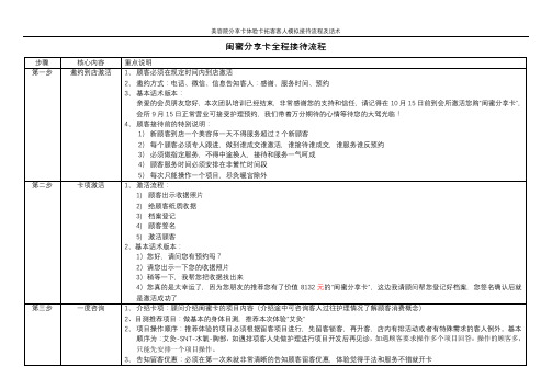 美容院分享卡体验卡拓客客人模拟接待流程及话术