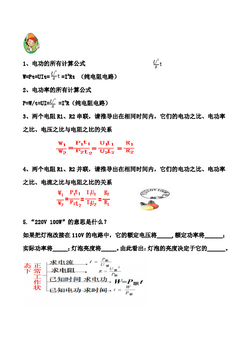 电功率计算归类.doc