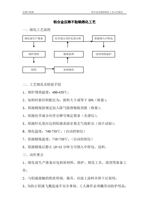 铝合金压铸不粘锅熔化工艺