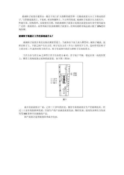 转子流量计的原理图文说明--常州成丰