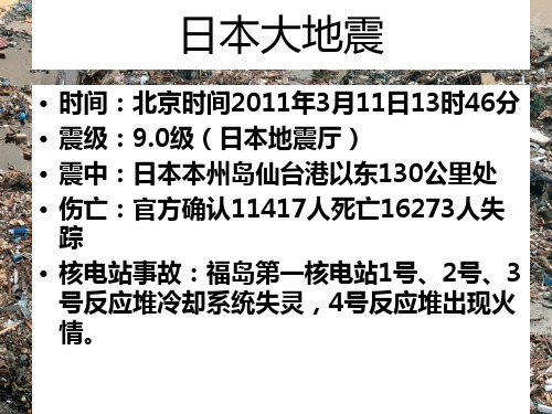 日本大地震PPT课件