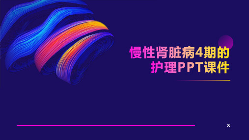 慢性肾脏病4期的护理PPT课件