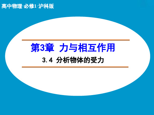 高中物理  分析物体的受力 详解