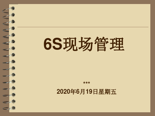 6s现场管理培训(内部培训资料)