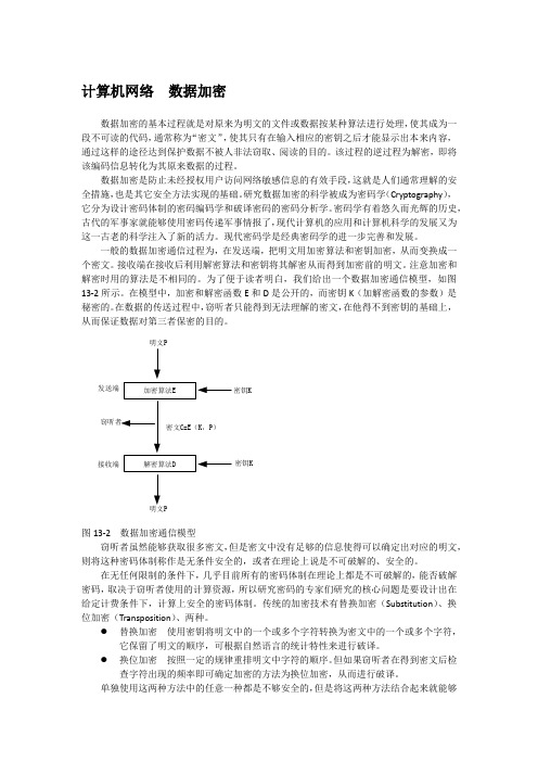 计算机网络 数据加密