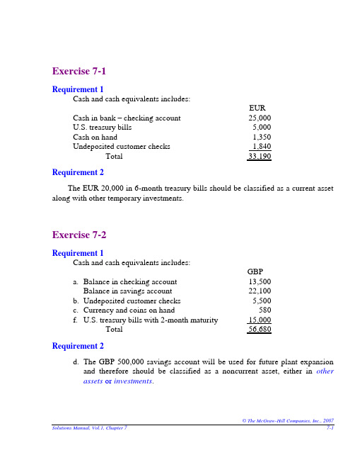 Intermediate Accounting------Chapter 7