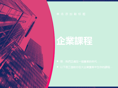大企业变革中生存的建议