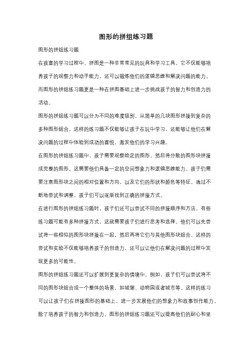 图形的拼组练习题