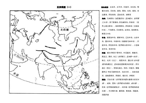 亚洲地形、河流、湖泊填图