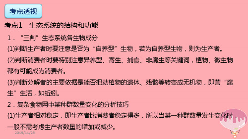 高考生物复习专题生物与环境讲生态系统与环境保护PPT课件