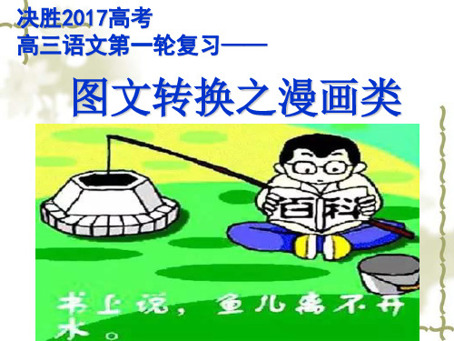 高三图文转换之漫画类(公开课)上课讲义