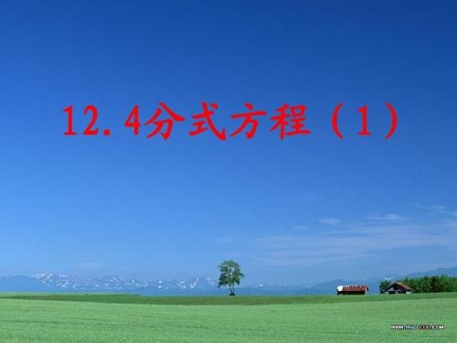 12.4分式方程