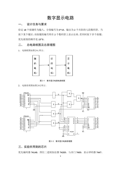 数字显示电路