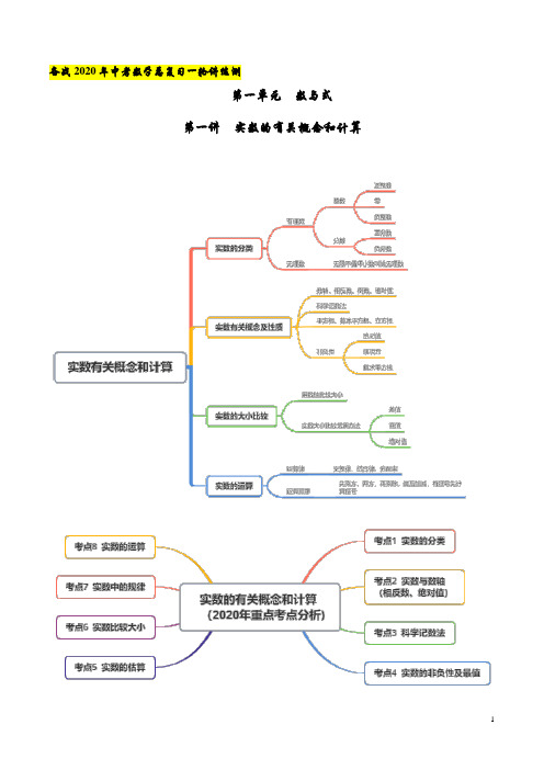 第一讲  实数的有关概念和计算(讲练)(解析版)