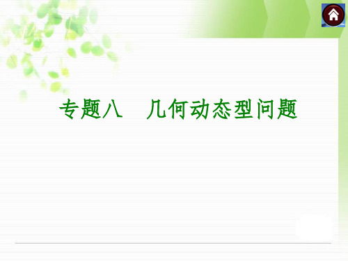 湘教版中考数学复习课件专题八几何动态型问题